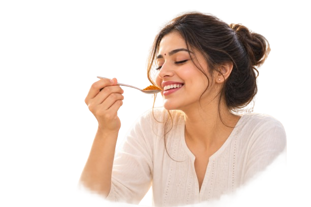 Enjoying the rich aroma and taste of SUNCRAVE spices